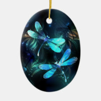 Lake Glowing Dragonflies