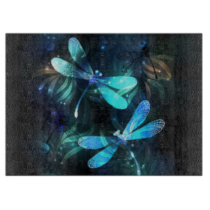 Lake Glowing Dragonflies Cutting Board