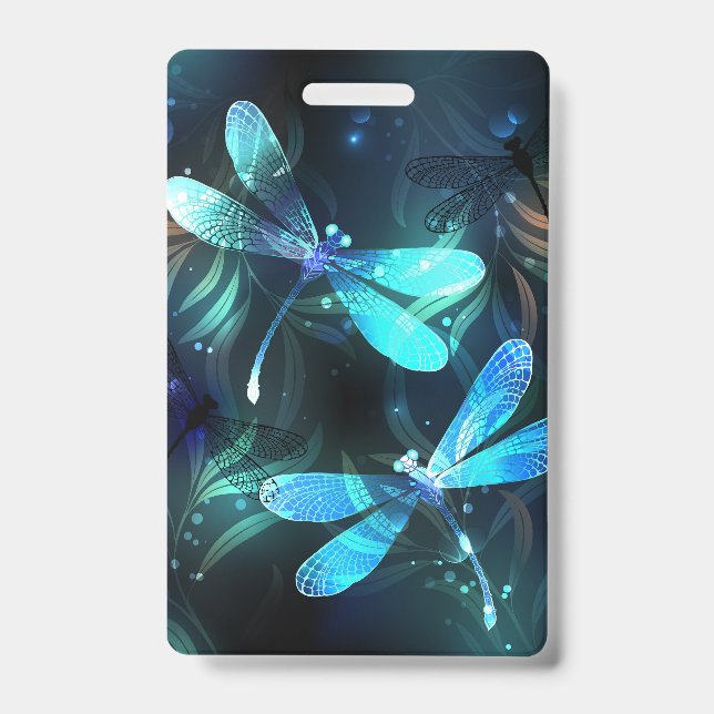 Lake Glowing Dragonflies ID Badge (Front)