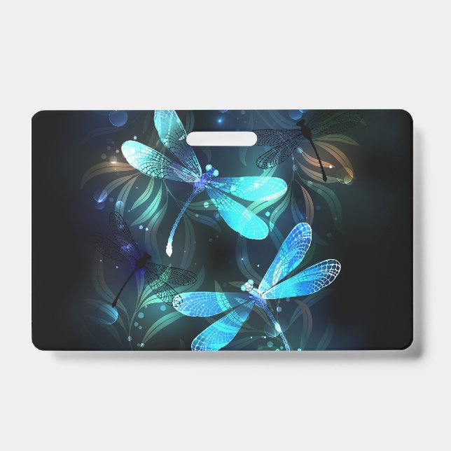 Lake Glowing Dragonflies ID Badge (Front)