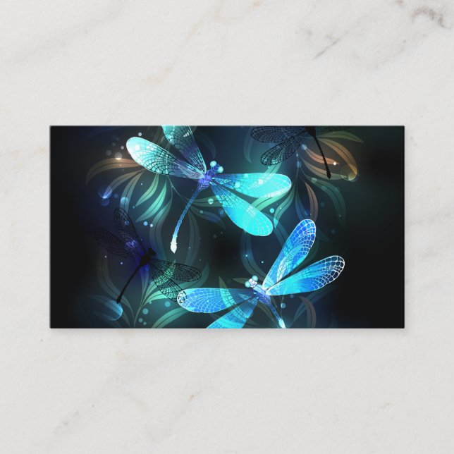 Lake Glowing Dragonflies Loyalty Card (Front)