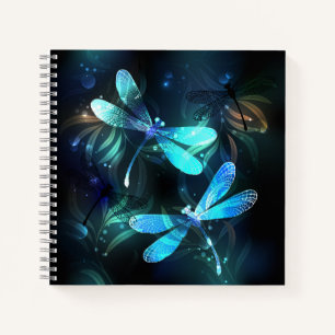 Lake Glowing Dragonflies Notebook