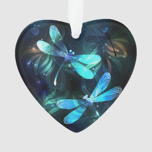 Lake Glowing Dragonflies Ornament