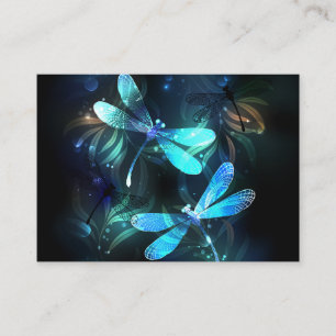Lake Glowing Dragonflies Place Card