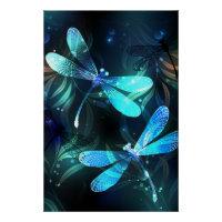 Lake Glowing Dragonflies