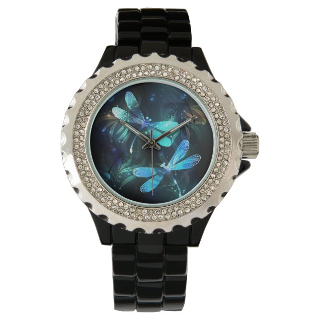 Lake Glowing Dragonflies Watch (Front)