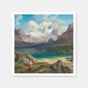 Lake Gosau With A View Of The Dachstein Massif Napkin