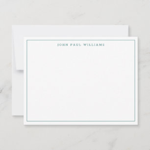 Lake Green Simple Modern Professional Thin Border Card