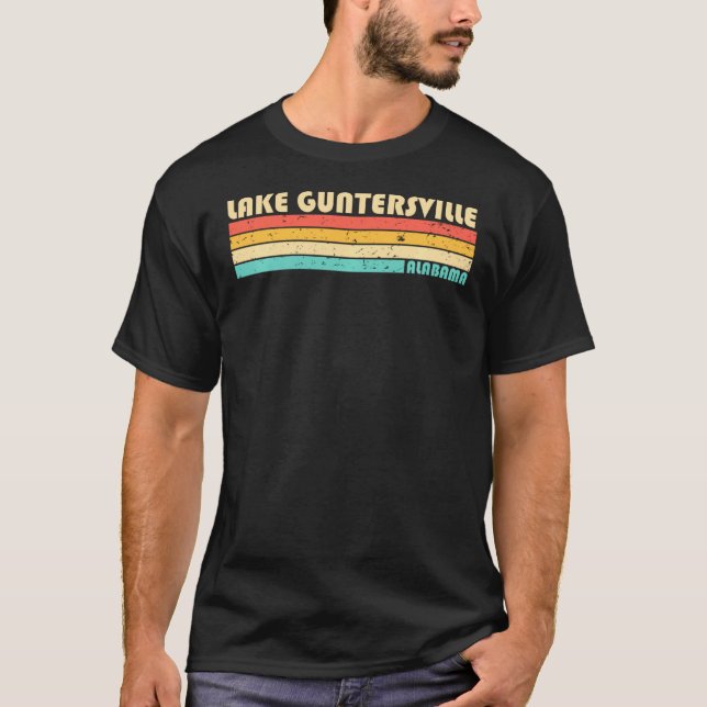 Lake Guntersville Alabama Funny Fishing Camping Su T-Shirt (Front)