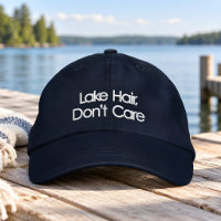 Lake Hair Don't Care Funny Summer Lake Aesthetic