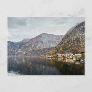 Lake Hallstatt Scenery Postcard