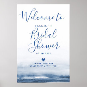 Lake Harbour Fog Bridal Shower Welcome Sign