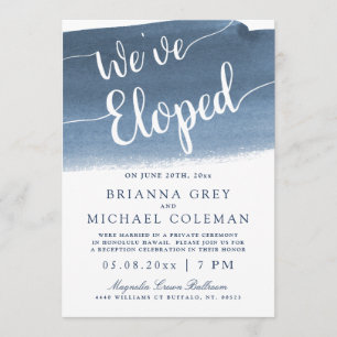 Lake Harbour Fog   We've Eloped Invitation