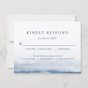 Lake Harbour Wedding Light Blue RSVP Meals