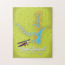 lake Hartwell Georgia and South Carolina USA map