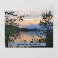 Lake Hartwell South Carolina Mountain Lake Sunset