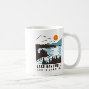 Lake Hartwell South Carolina Summer Lake Life Boat Coffee Mug