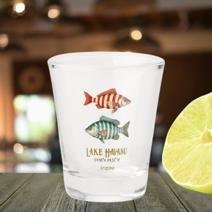 Lake Havasu Arizona nautical fish Shot Glass