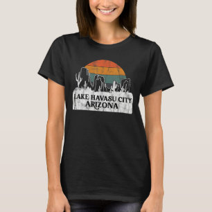 Lake Havasu City AZ Arizona Vintage sunset cactus T-Shirt