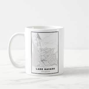Lake Havasu City Map Coffee Mug