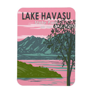Lake Havasu State Park Travel Art Vintage Magnet