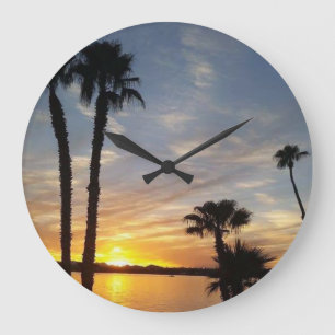 Lake Havasu Sunrise Large Clock