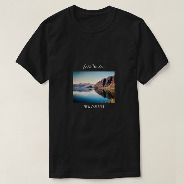 Lake Hawea New Zealand Otago travel T-Shirt (Design Front)