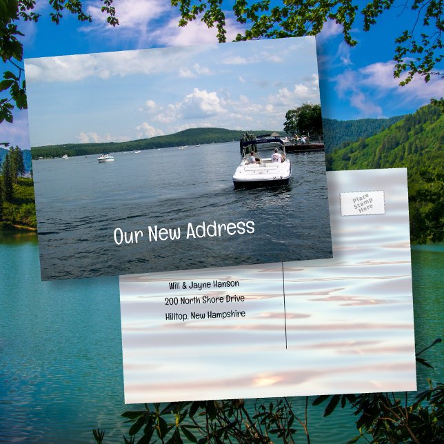 Lake Home New Address Postcards (Creator Uploaded)
