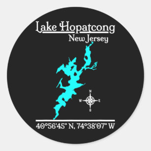 Lake Hopatcong - New Jersey  Classic Round Sticker