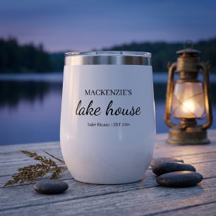 Lake House Chic Simple Typography Personalised
