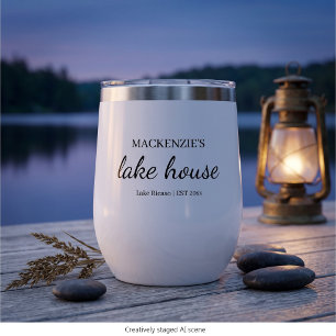 Lake House Chic Simple Typography Personalised