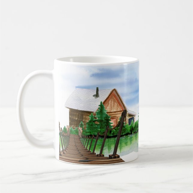 Lake house Cosy Mug (Left)