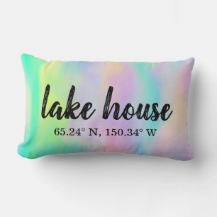 Lake House Custom Coordinates Lumbar Cushion