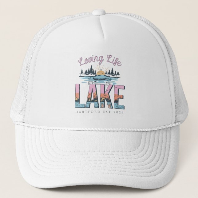 Lake House Custom Family Trucker Hat (Front)