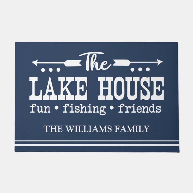 Lake House Custom Personalised Doormat (Front)