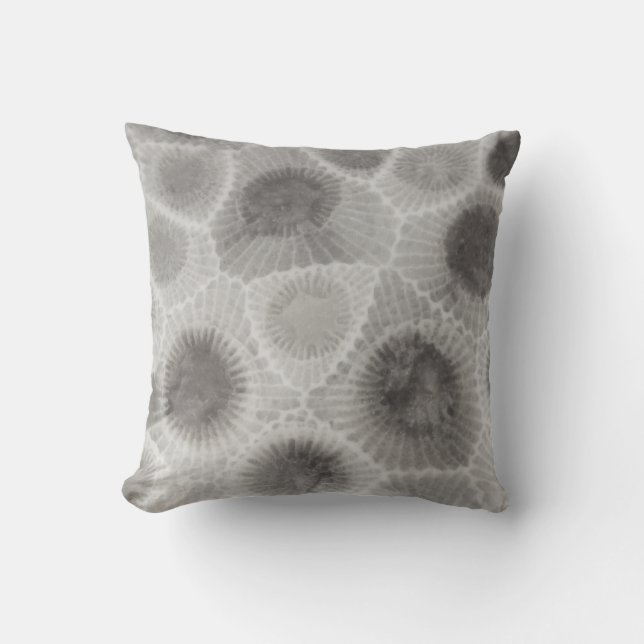 Lake House Decor  Michigan Petoskey Stone Cushion (Front)