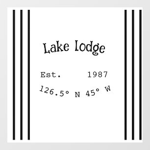 Lake house ets. Date year custom coordinates add n