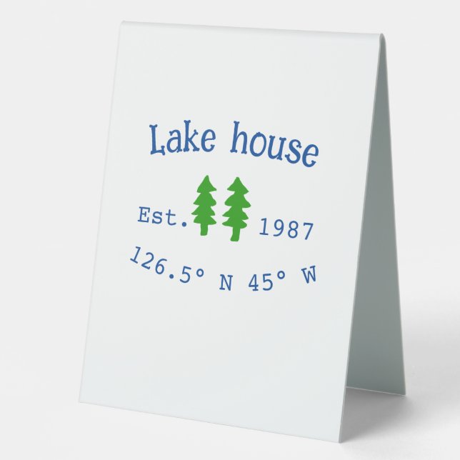 Lake house ets. Date year custom coordinates add n (Front)