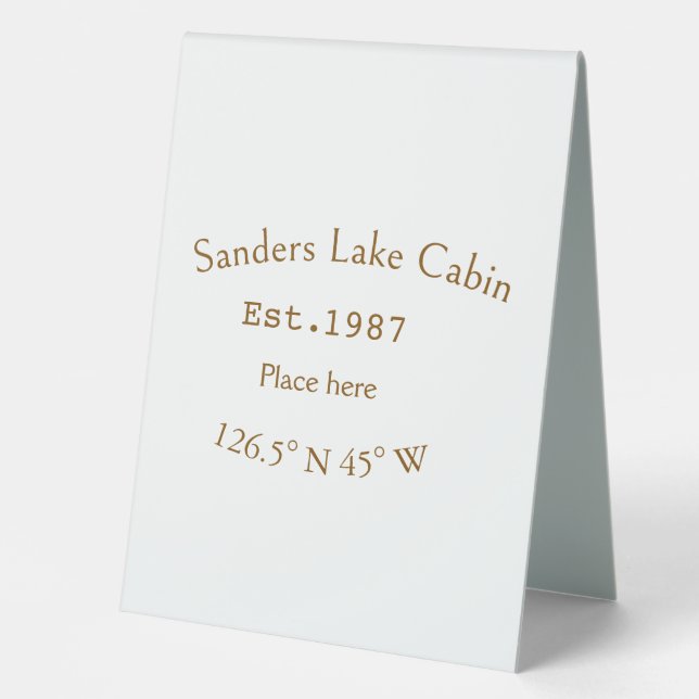 Lake house ets. Date year custom coordinates add n (Front)