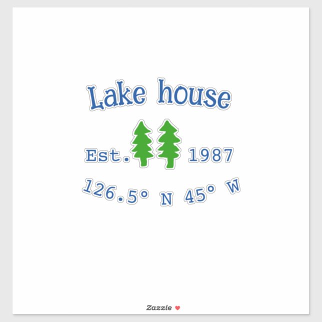 Lake house ets. Date year custom coordinates add n (Sheet)