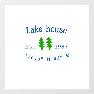 Lake house ets. Date year custom coordinates add n