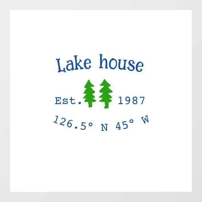 Lake house ets. Date year custom coordinates add n (Sheet)
