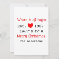 Lake house ets. Date year custom coordinates red