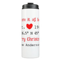 Lake house ets. Date year custom coordinates red