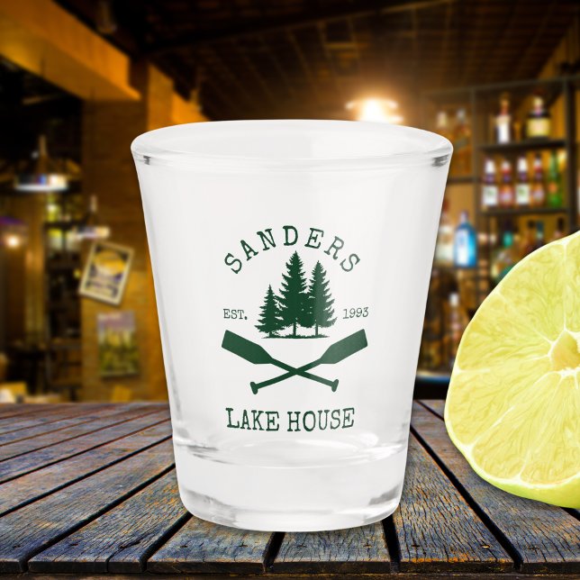 Lake House Nautical Boat oars Shot Glass (Creator Uploaded)