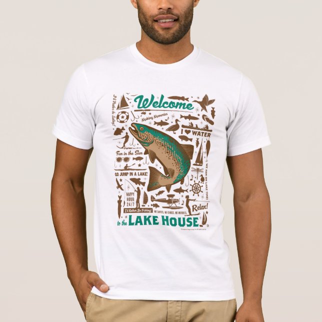 Lake House Pattern T-Shirt (Front)