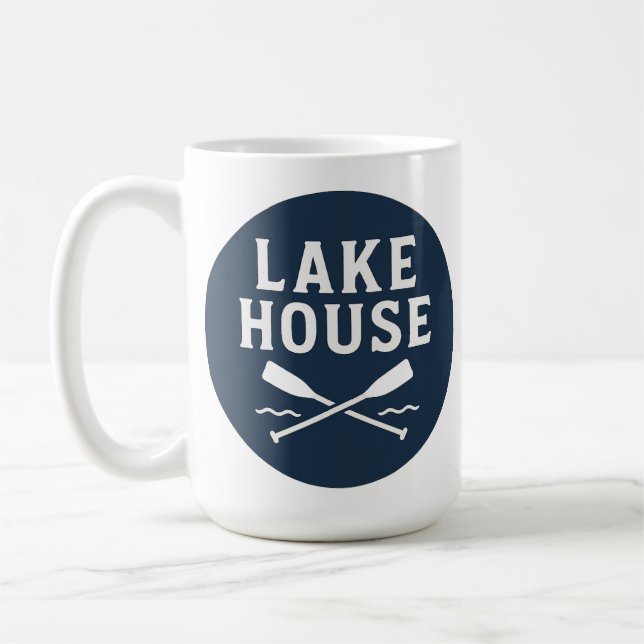 Lake House Personalised Coffee Mug (Left)