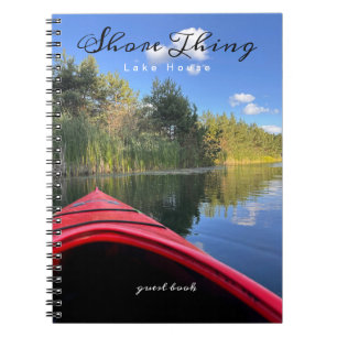 Lake House Rental Property Sign-In Guest Book