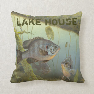 Lake House Rock Bass Perch Fishing Cushion