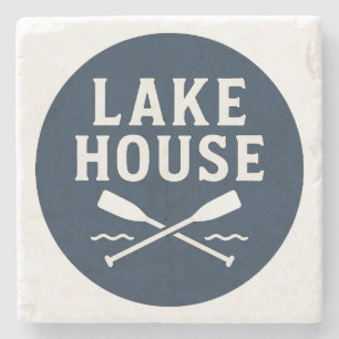Lake House Stone Coaster